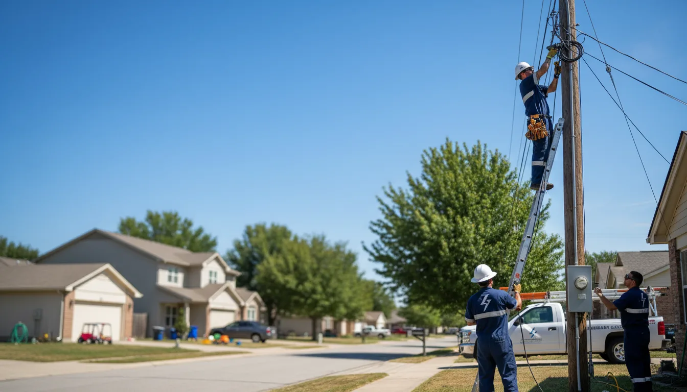 Residential electrician providing installation services in Mclean, IL